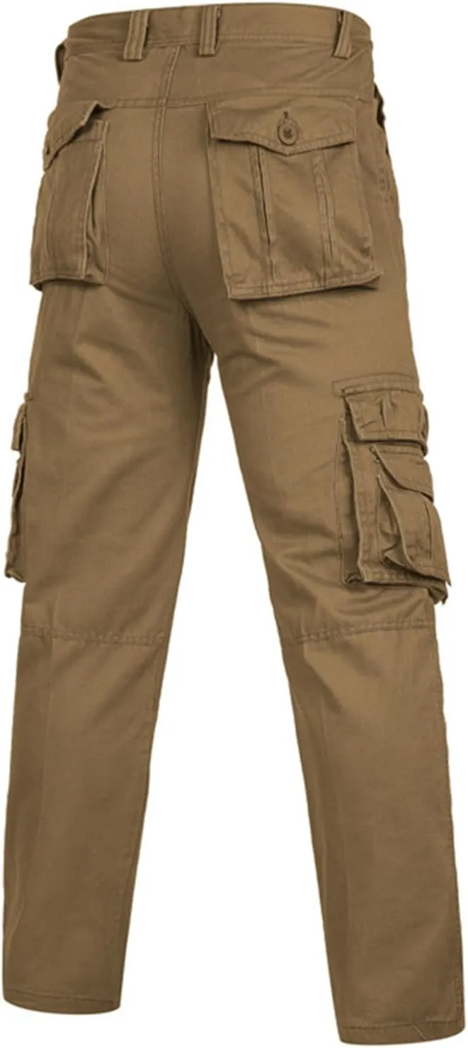 2023 Mens Cargo Pants Loose Fit with Multi Pockets Wild Hiking Pants Lightweight Trousers Stylish Outdoor Sweatpants Joggers