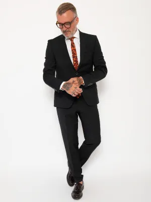 2BLIND2C Wool Black Suit Jacket