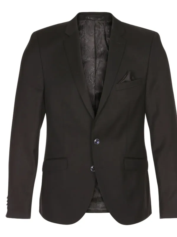 2BLIND2C Wool Black Suit Jacket