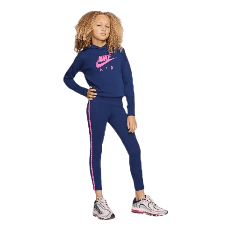 Air Crop Hoodie Junior Blue/Pink