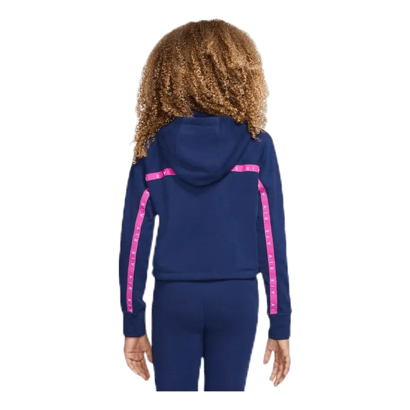 Air Crop Hoodie Junior Blue/Pink