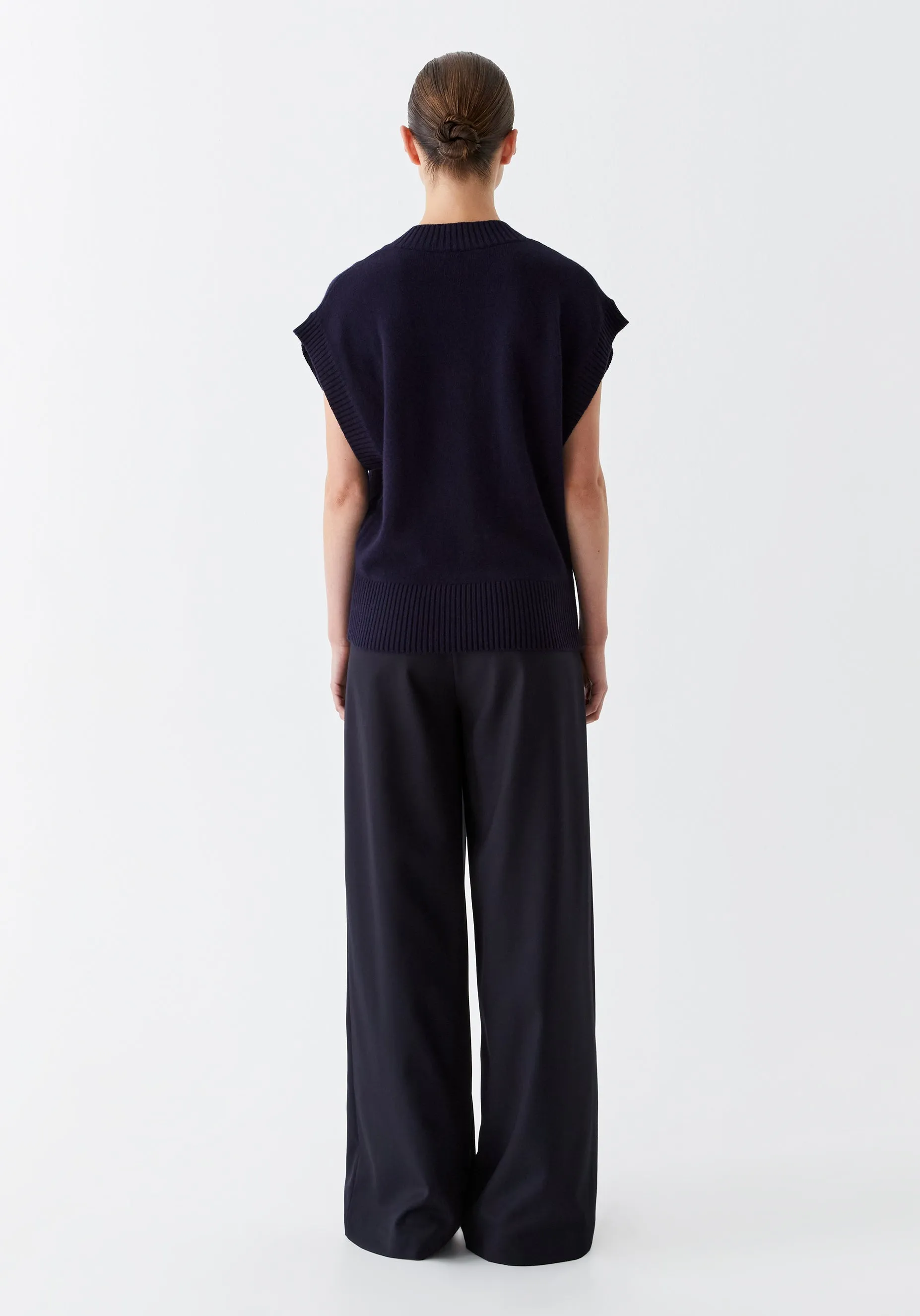 Avon Knit Vest_Navy