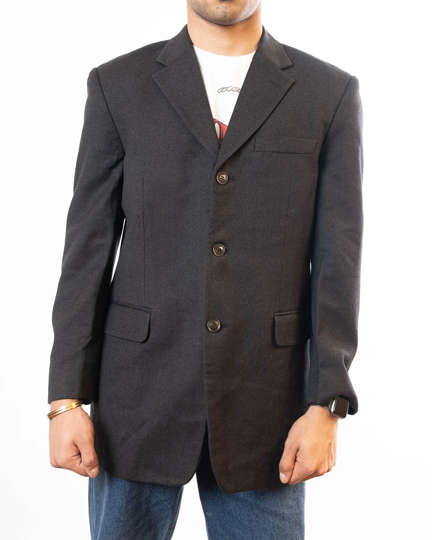 Balenciaga Grey Regular Fit Blazer