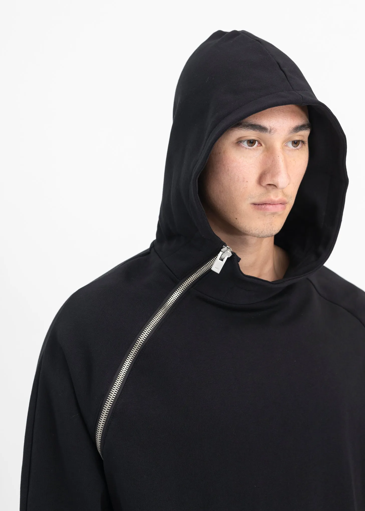 BLACK SEQUENCE ZIP HOODIE
