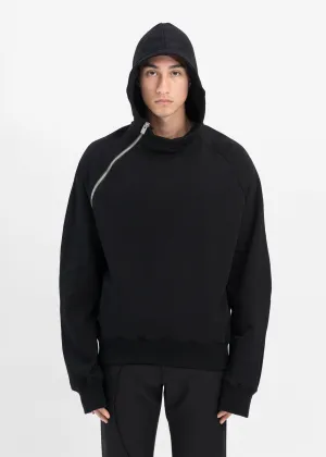 BLACK SEQUENCE ZIP HOODIE