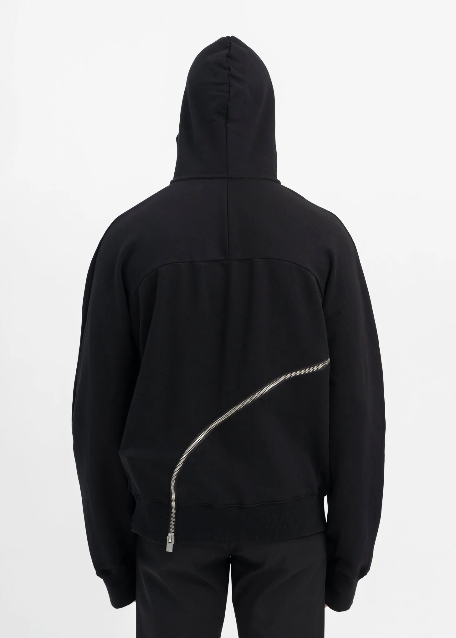 BLACK SEQUENCE ZIP HOODIE