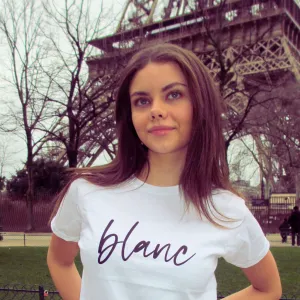 BLANC, BABY TEE - HVID