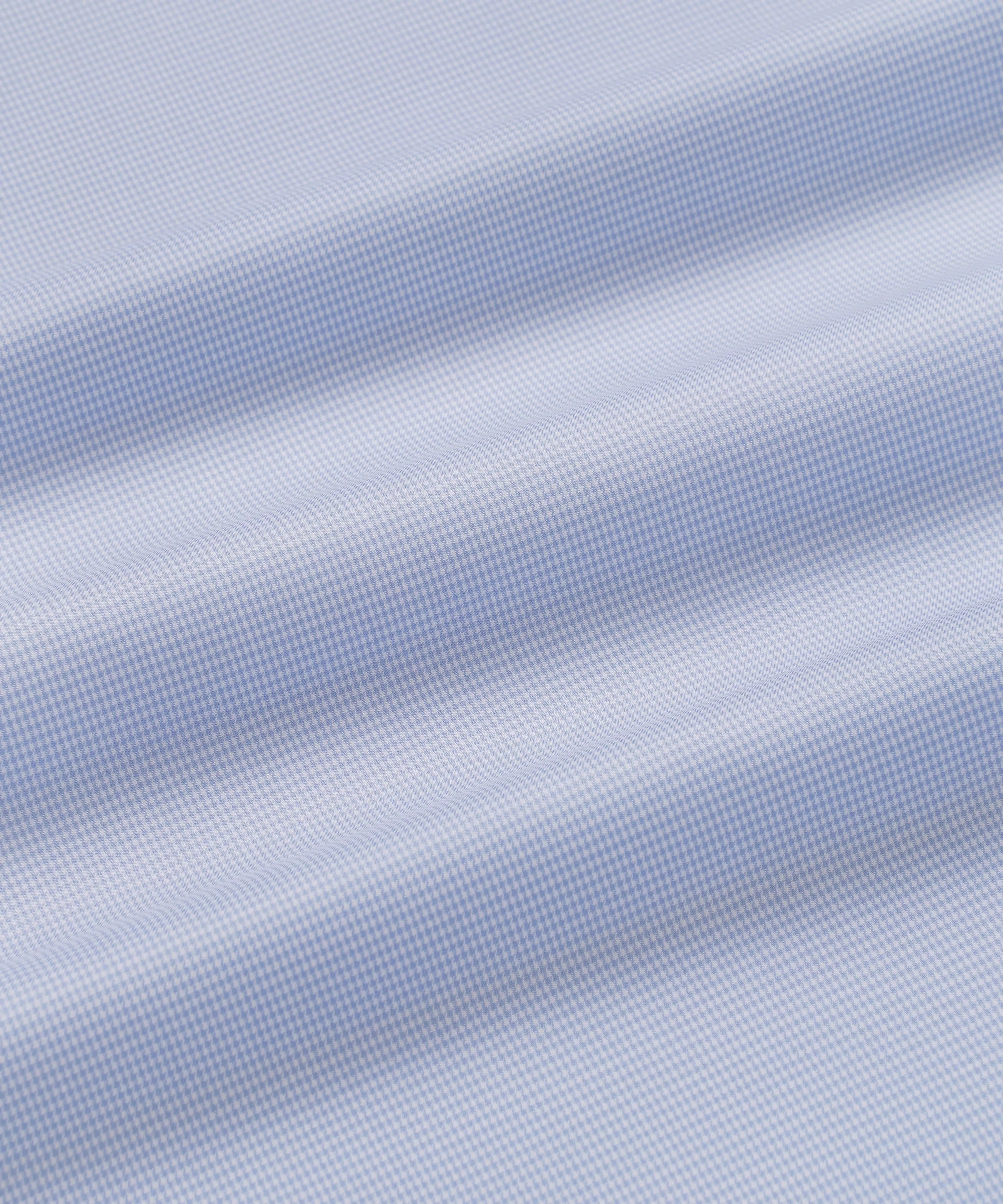 Blue & White Classic Fit Micro Puppytooth Dress Shirt