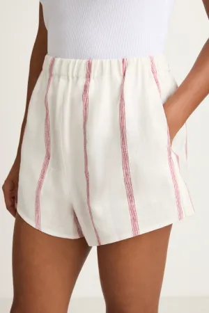 BONDI BORN Kiama Shorts - Red Stripe