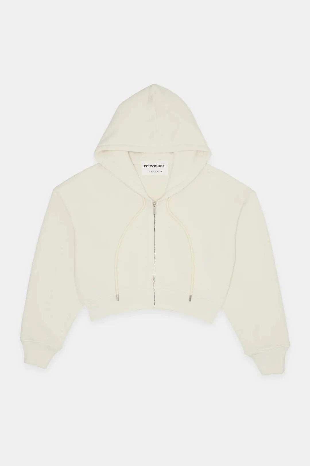 Boston Crop Hoodie - Bone