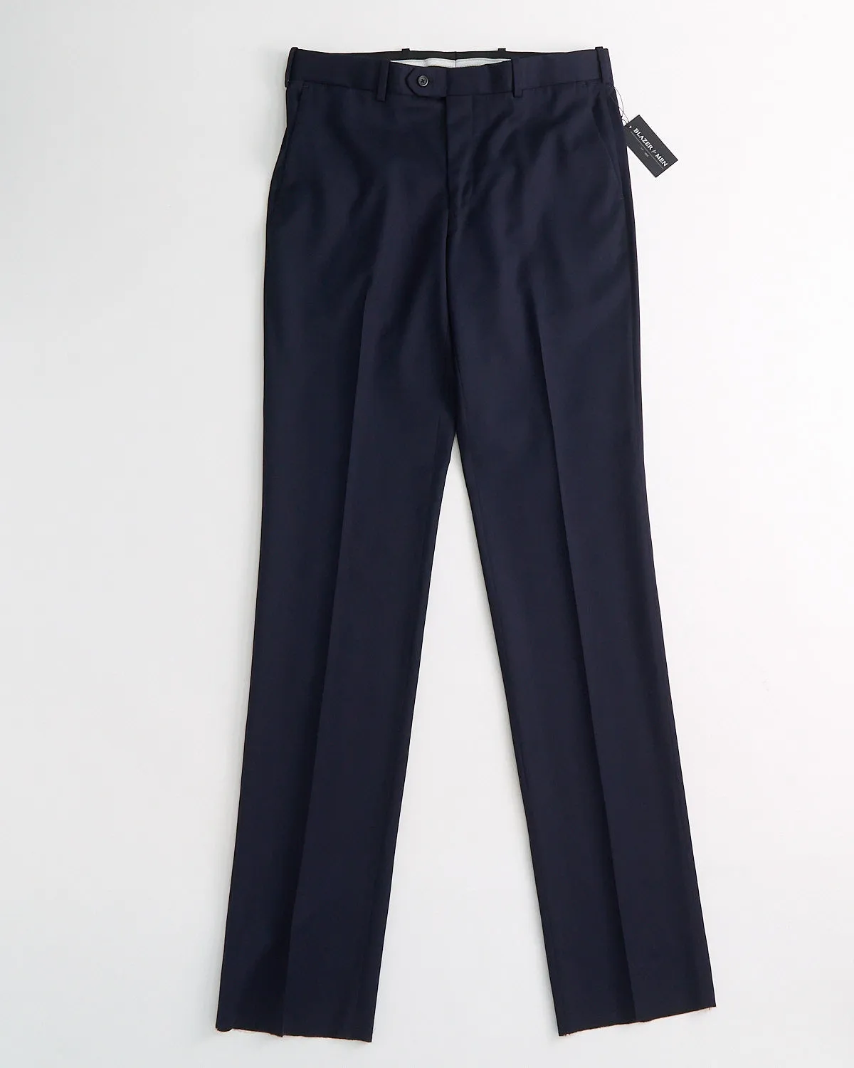 'Cade' Super 100S Navy Wool Pants
