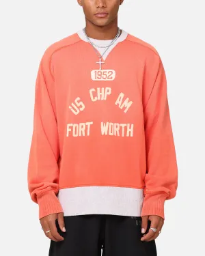 Champion 50's Saddle Crew Sweatshirt Team Red Scarlet