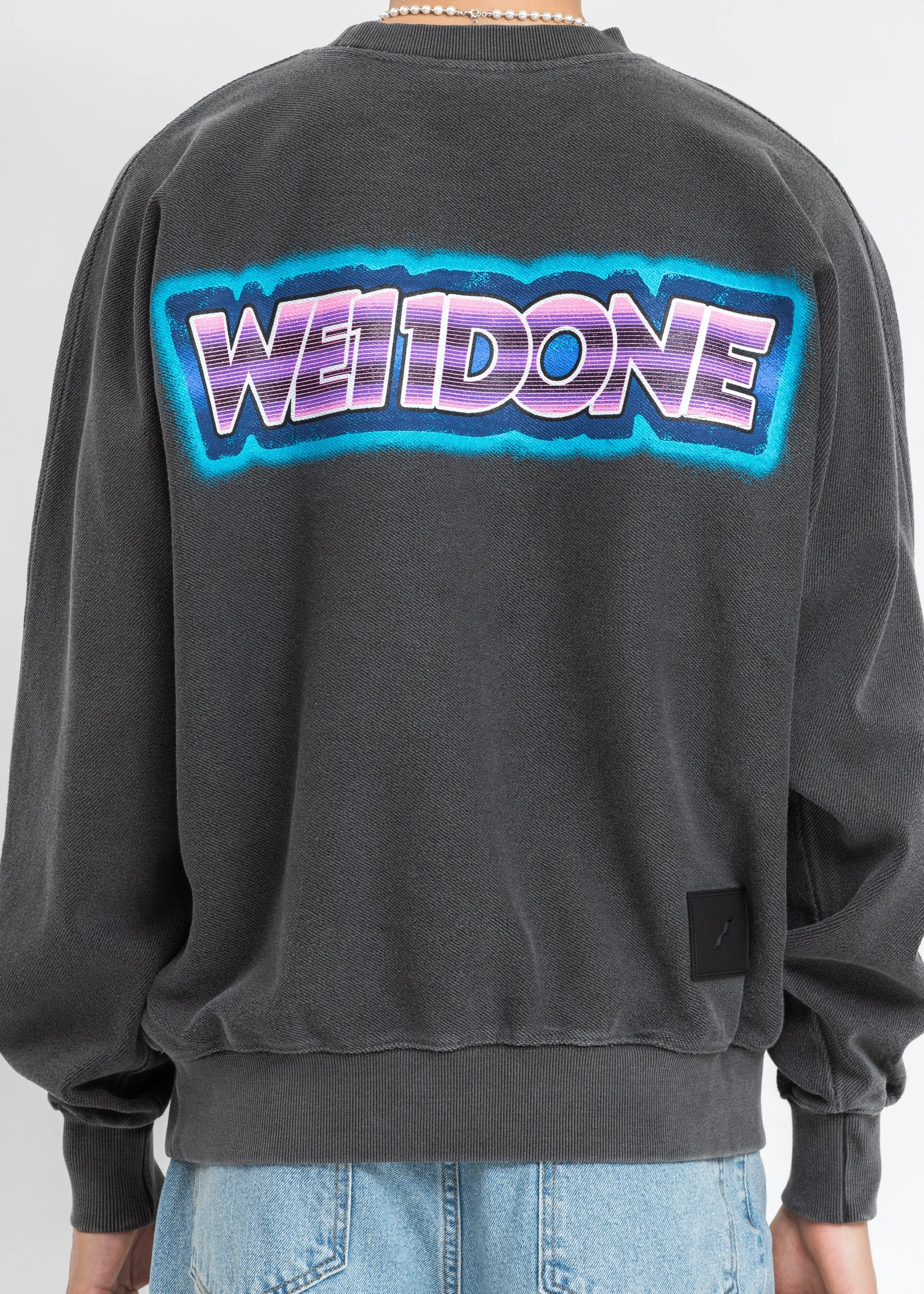Charcoal Big Lettering Sweater