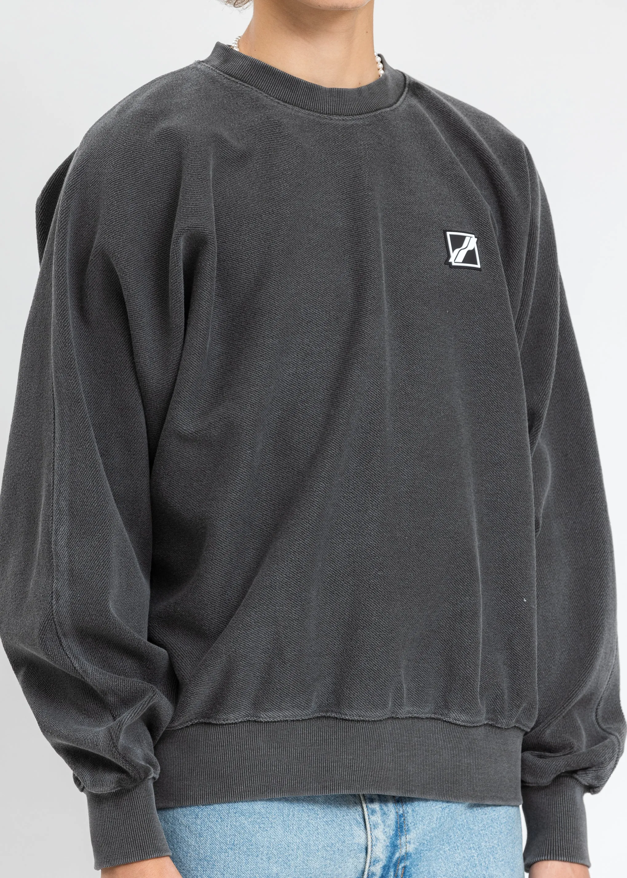 Charcoal Big Lettering Sweater