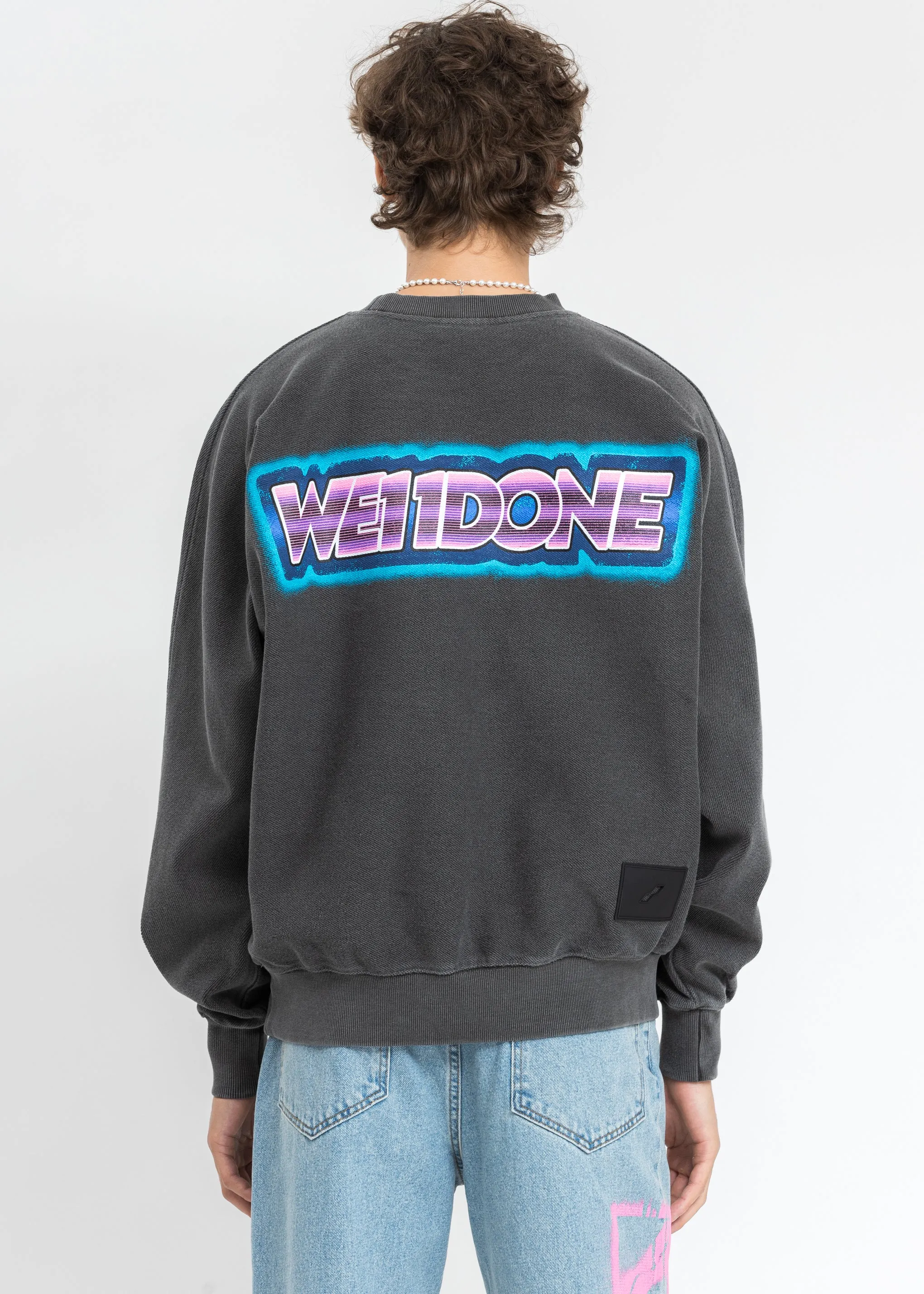 Charcoal Big Lettering Sweater