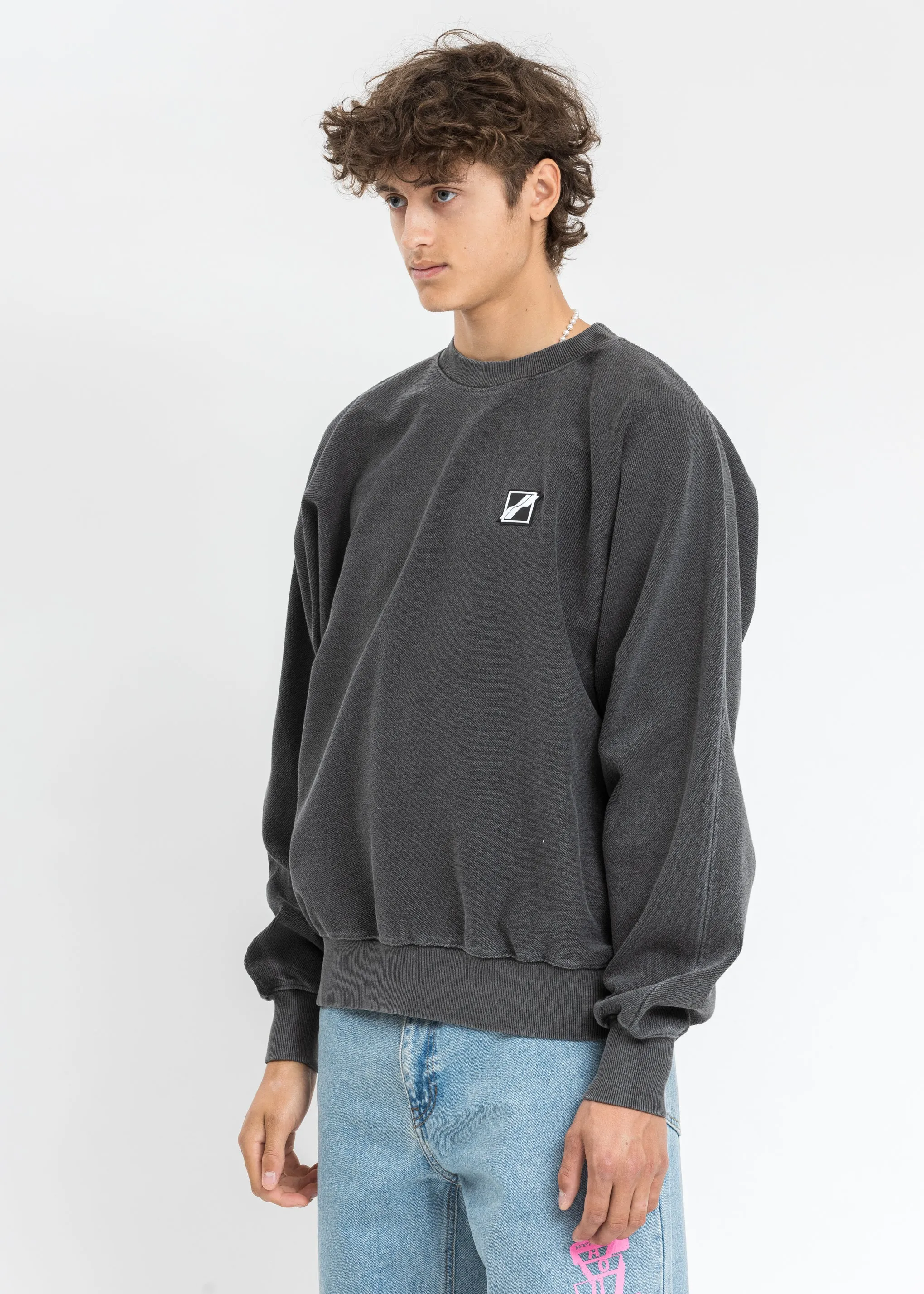 Charcoal Big Lettering Sweater