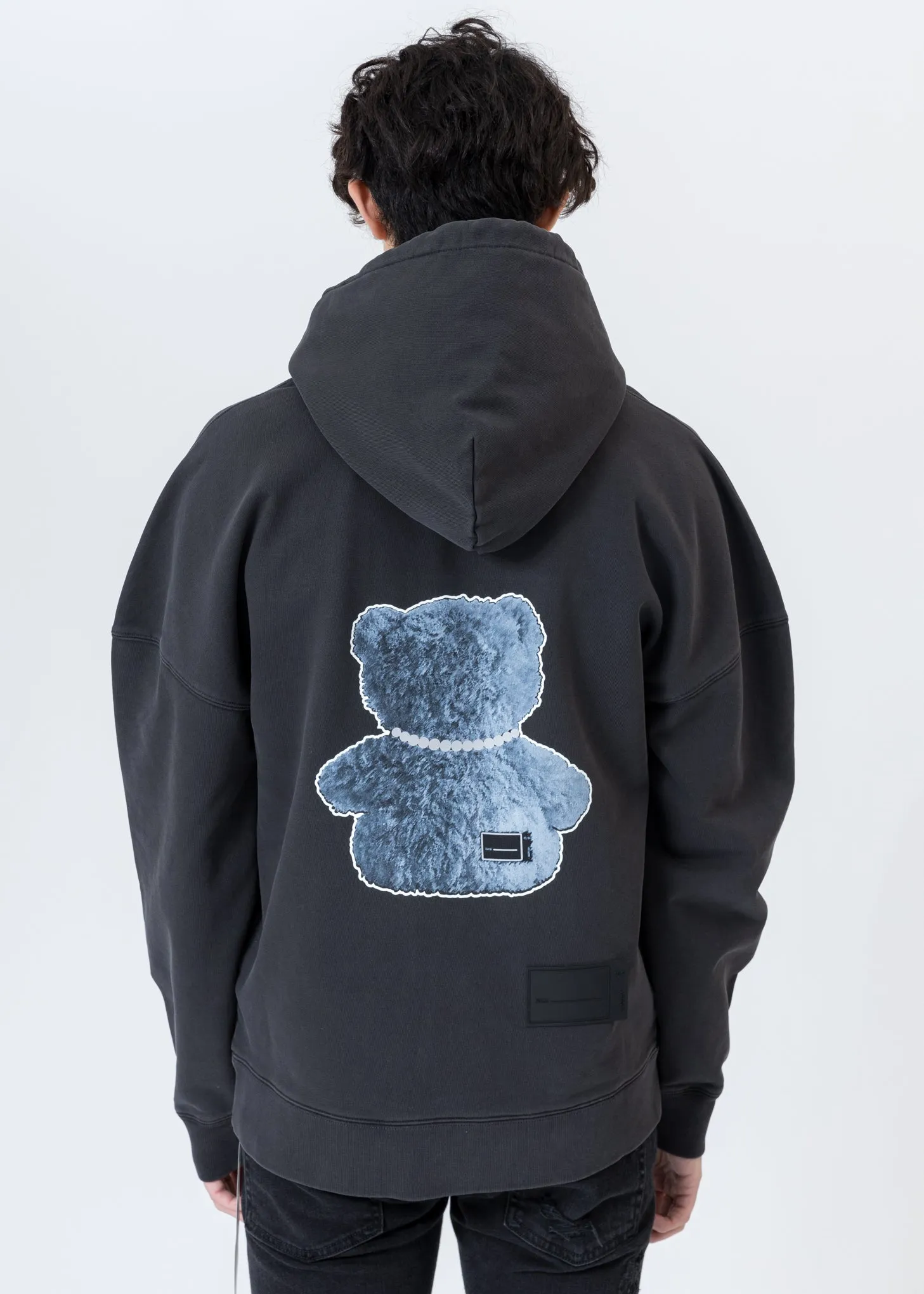 Charcoal Pearl Necklace Teddy Hoodie (Reflect)