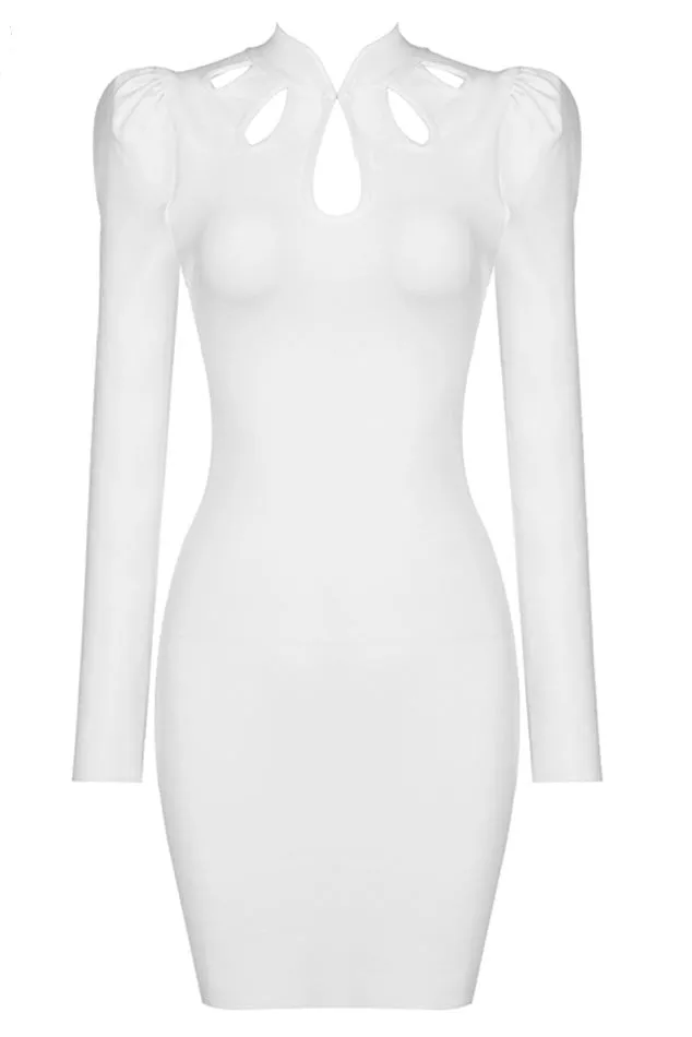 Chic Cut Out Long Sleeve Party Bandage Dresses
