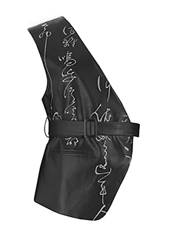 Chicmy-Asymmetric Irregular Clipping Sleeveless Vest Top
