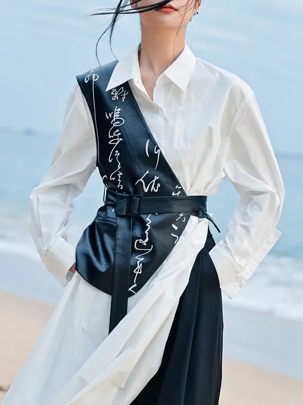 Chicmy-Asymmetric Irregular Clipping Sleeveless Vest Top