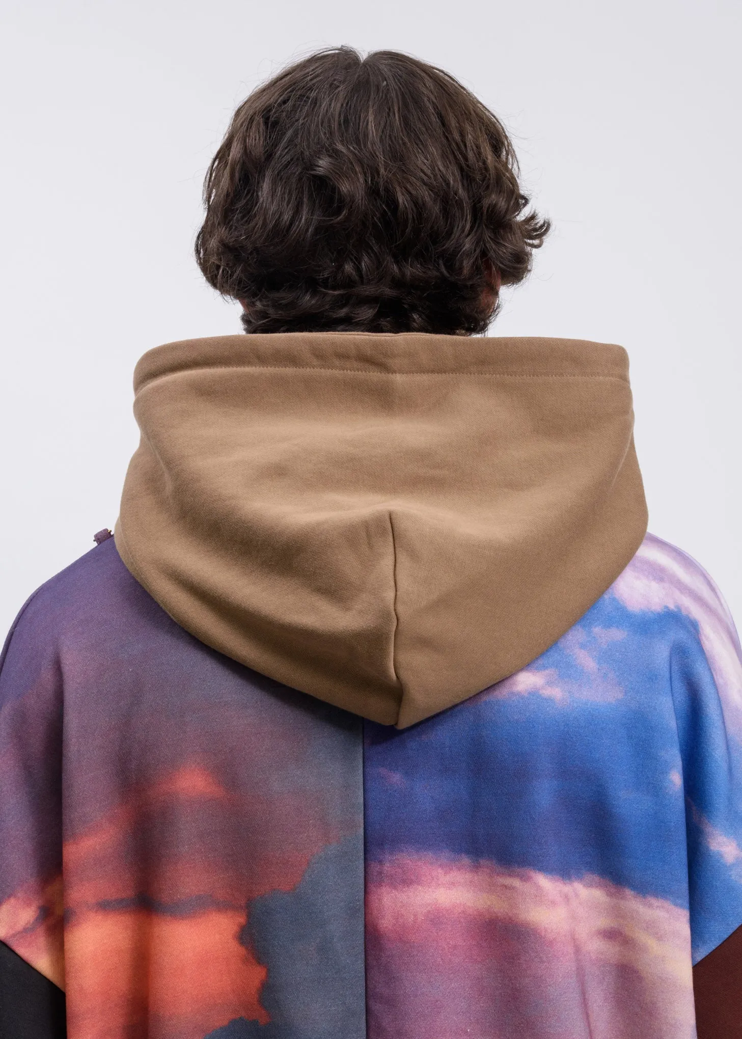 Clouds Panelled Hoodie