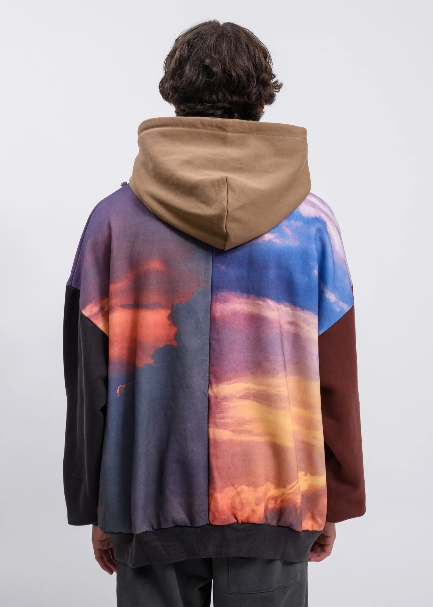 Clouds Panelled Hoodie