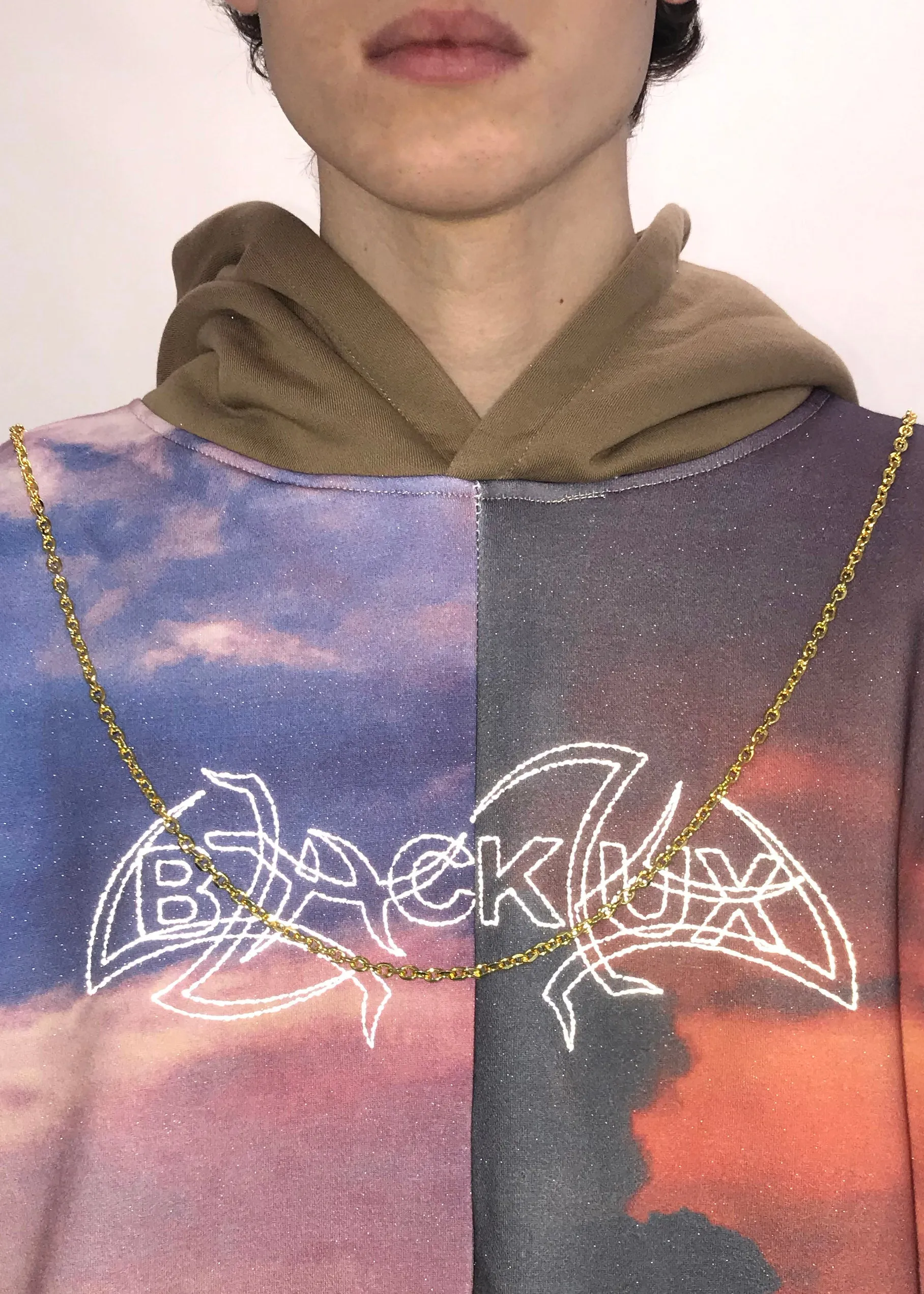 Clouds Panelled Hoodie