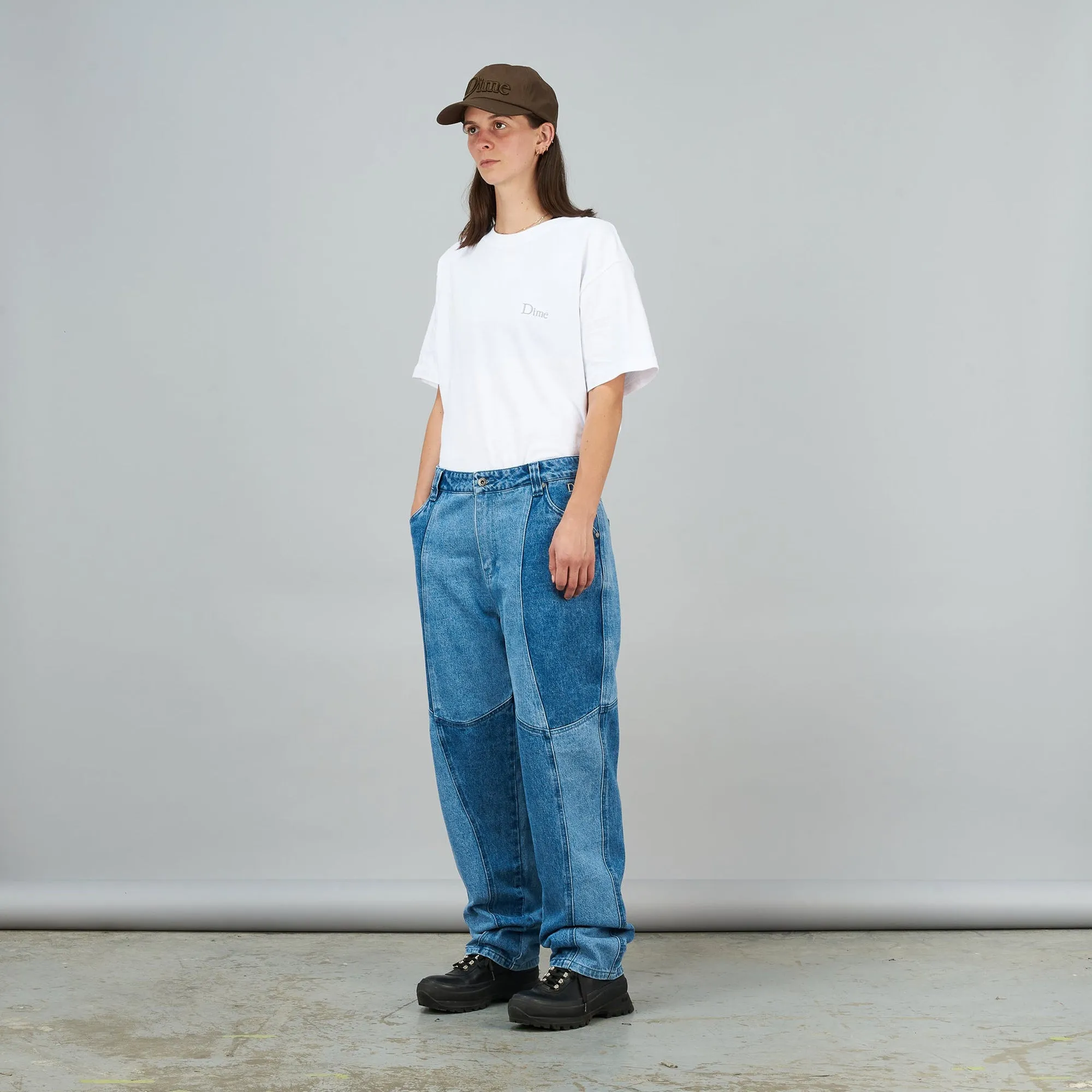 Dime Mens Blocked Relaxed Denim Pants