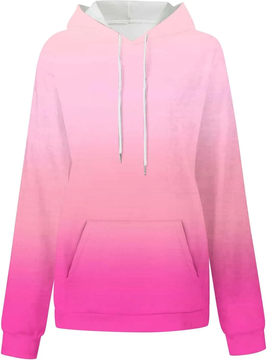 Fall Sweatshirts For Women Fashion Gradient Graphic Hoodies Long Sleeve Oversized Casual Pullover Tops
