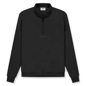 Fear Of God Essentials Black Half Zip Sweatshirt (SS21)