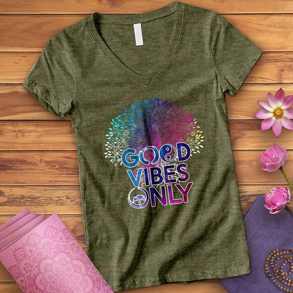 Good Vibes Only V-Neck