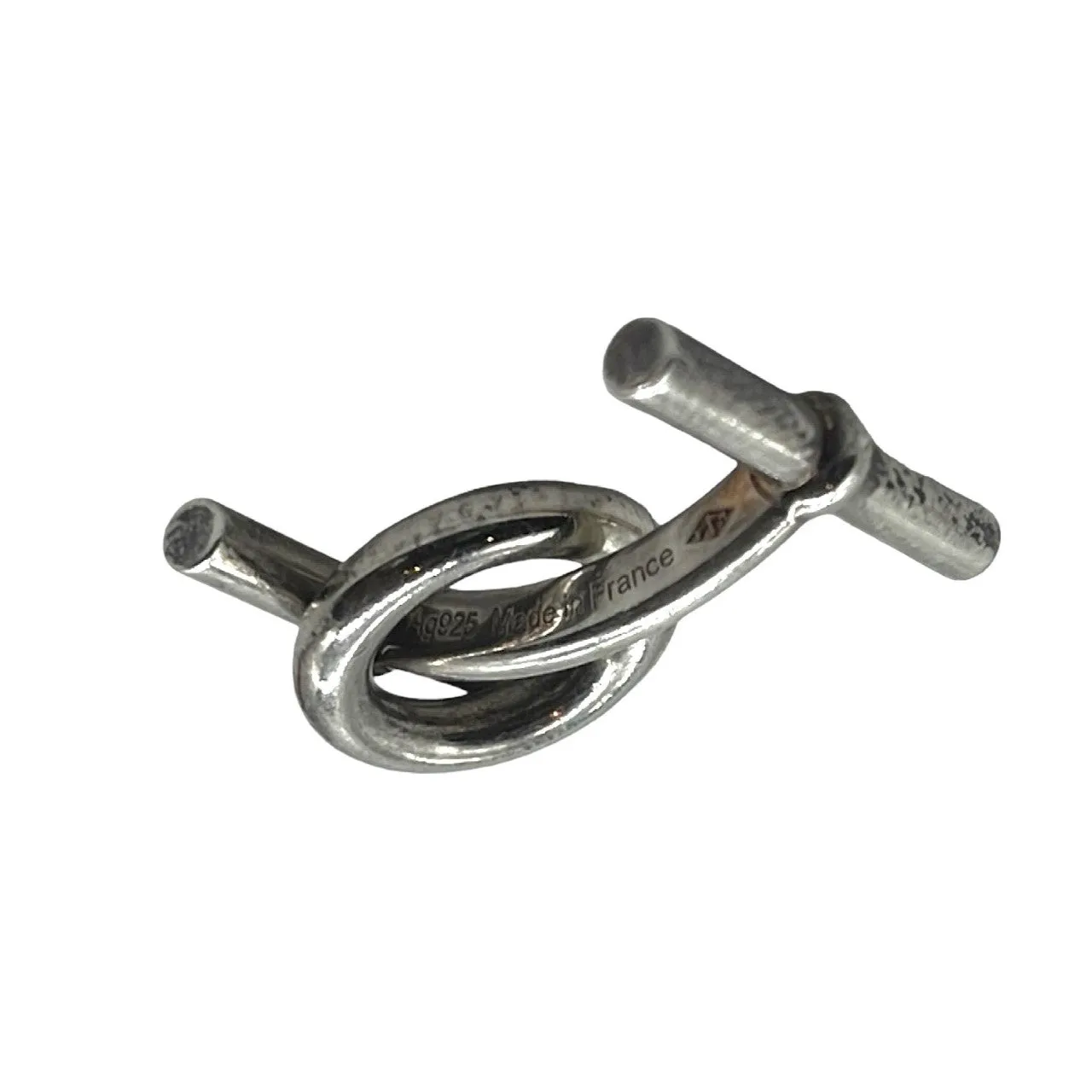 Hermès Chaine D'Ancre Sterling Silver Cufflinks