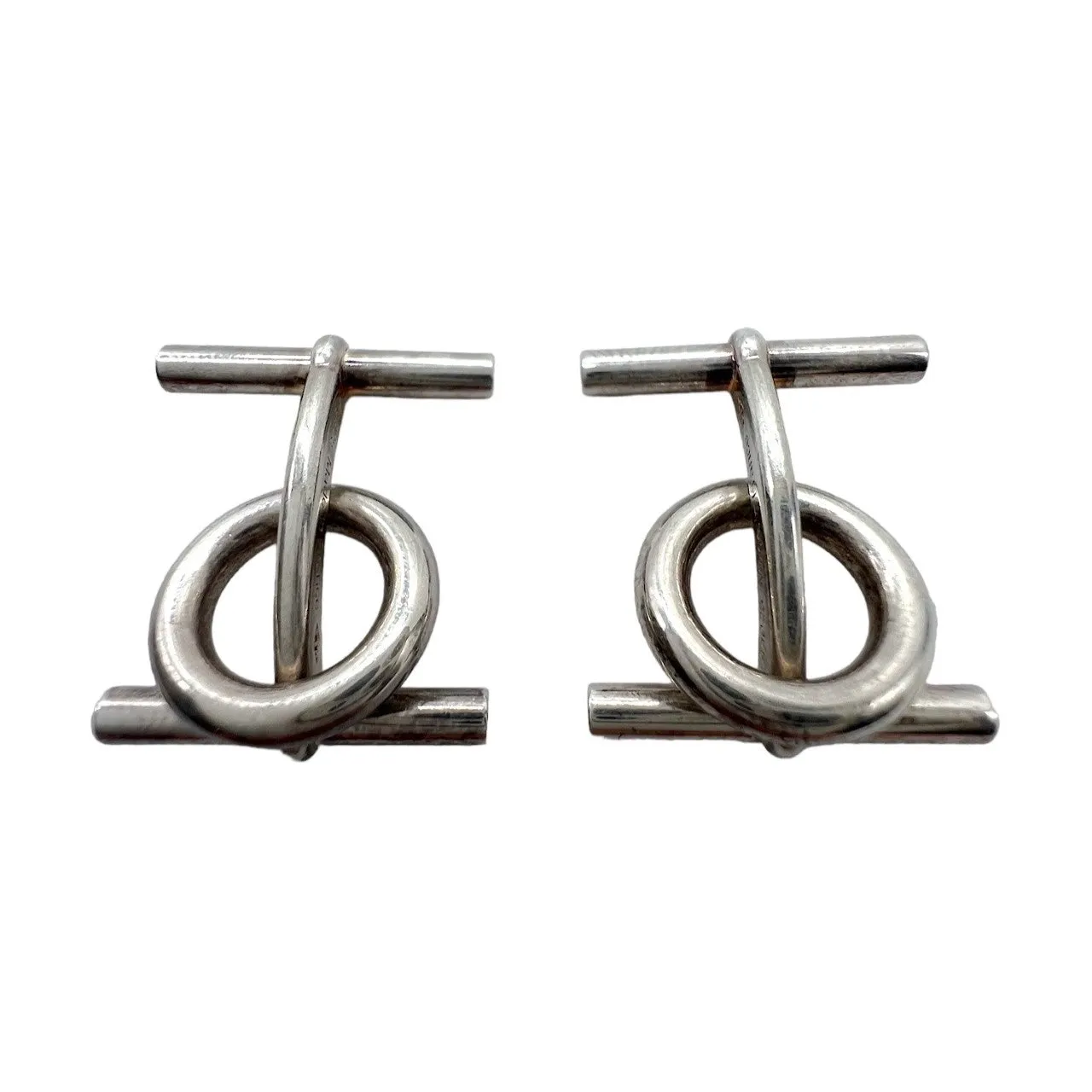 Hermès Chaine D'Ancre Sterling Silver Cufflinks