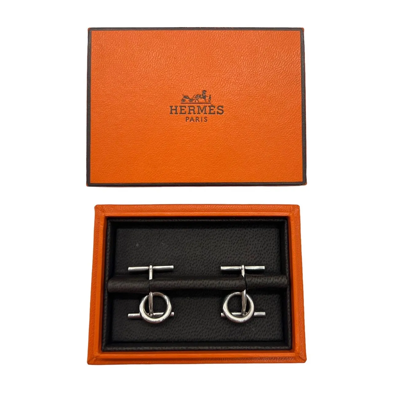 Hermès Chaine D'Ancre Sterling Silver Cufflinks