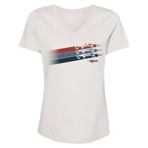 INDYCAR Stripe Car V-Neck T-Shirt