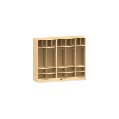 Jonti-Craft Large Locker Organizer without Tubs - 4 Tier(s) - 50.5" Height x 60" Width x 15" Depth - Baltic - Wood, Medium Density Fiberboard (MDF) - 1Each
