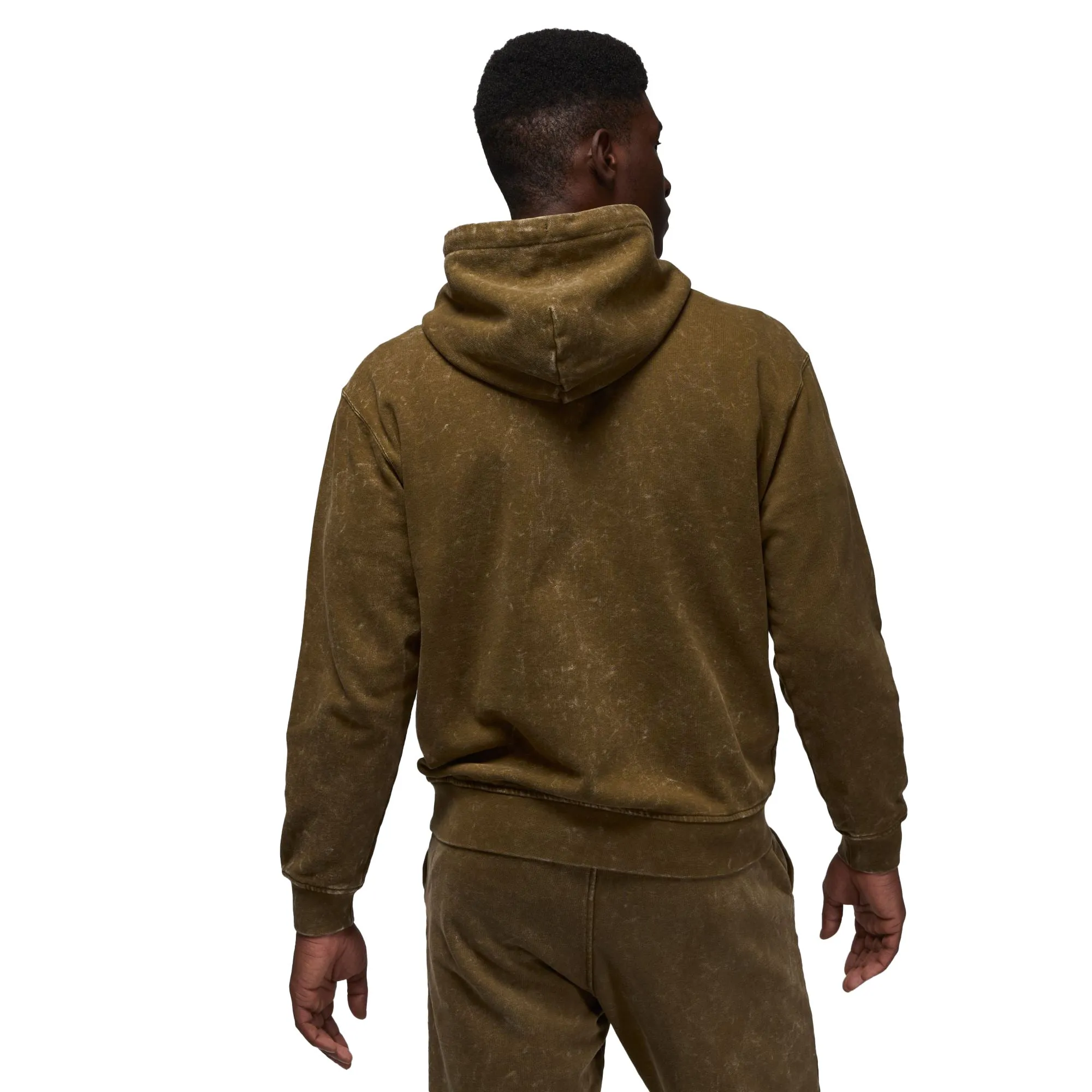 Jordan Flight Fleece Men's Washed Pullover Hoodie Light Olive
