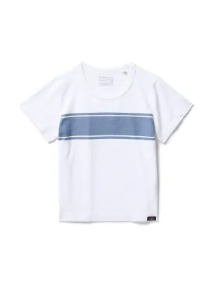 Kids Surf Stripe Sunwashed Tee - White Surf Stripe