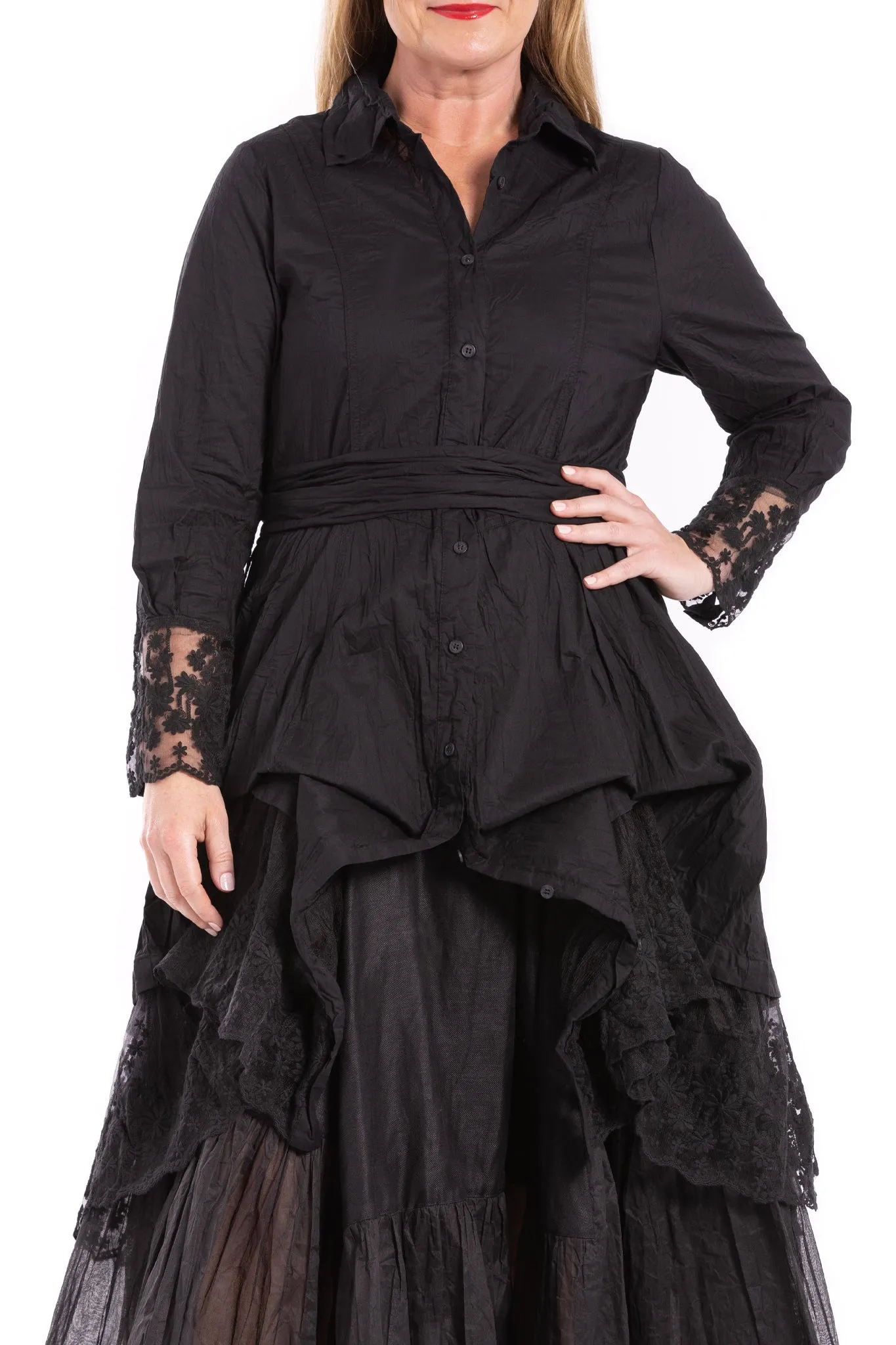 LACE TUCK SHIRT LC