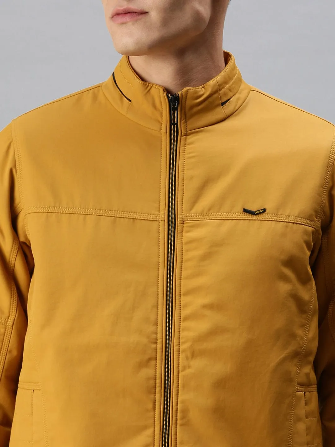 Men Yellow Tailored Jacket