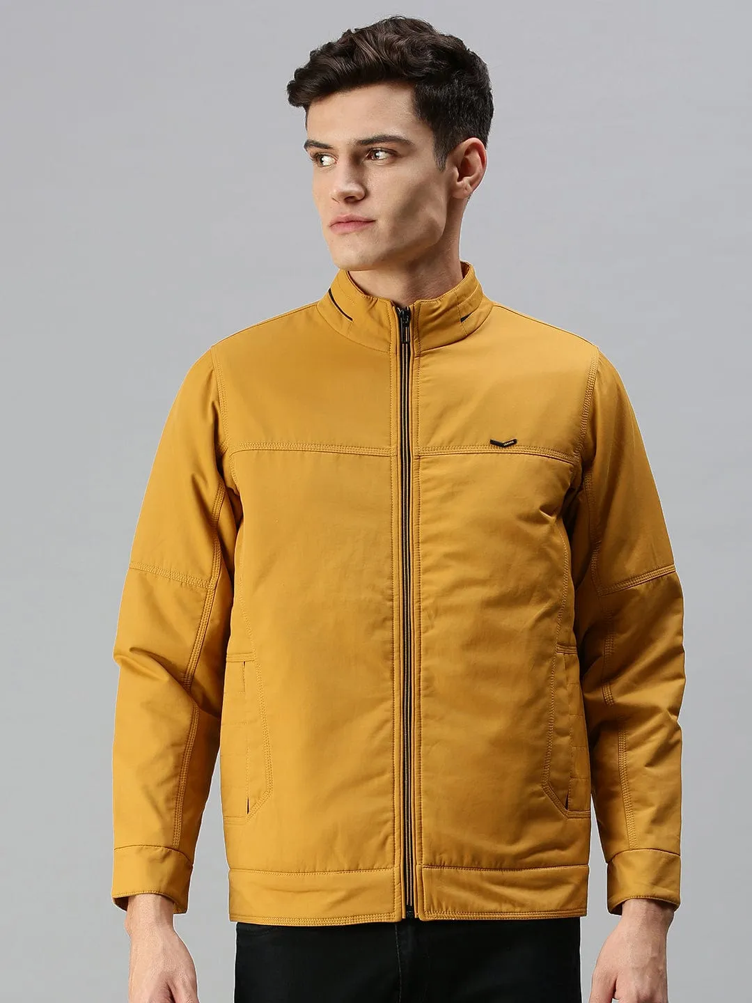 Men Yellow Tailored Jacket