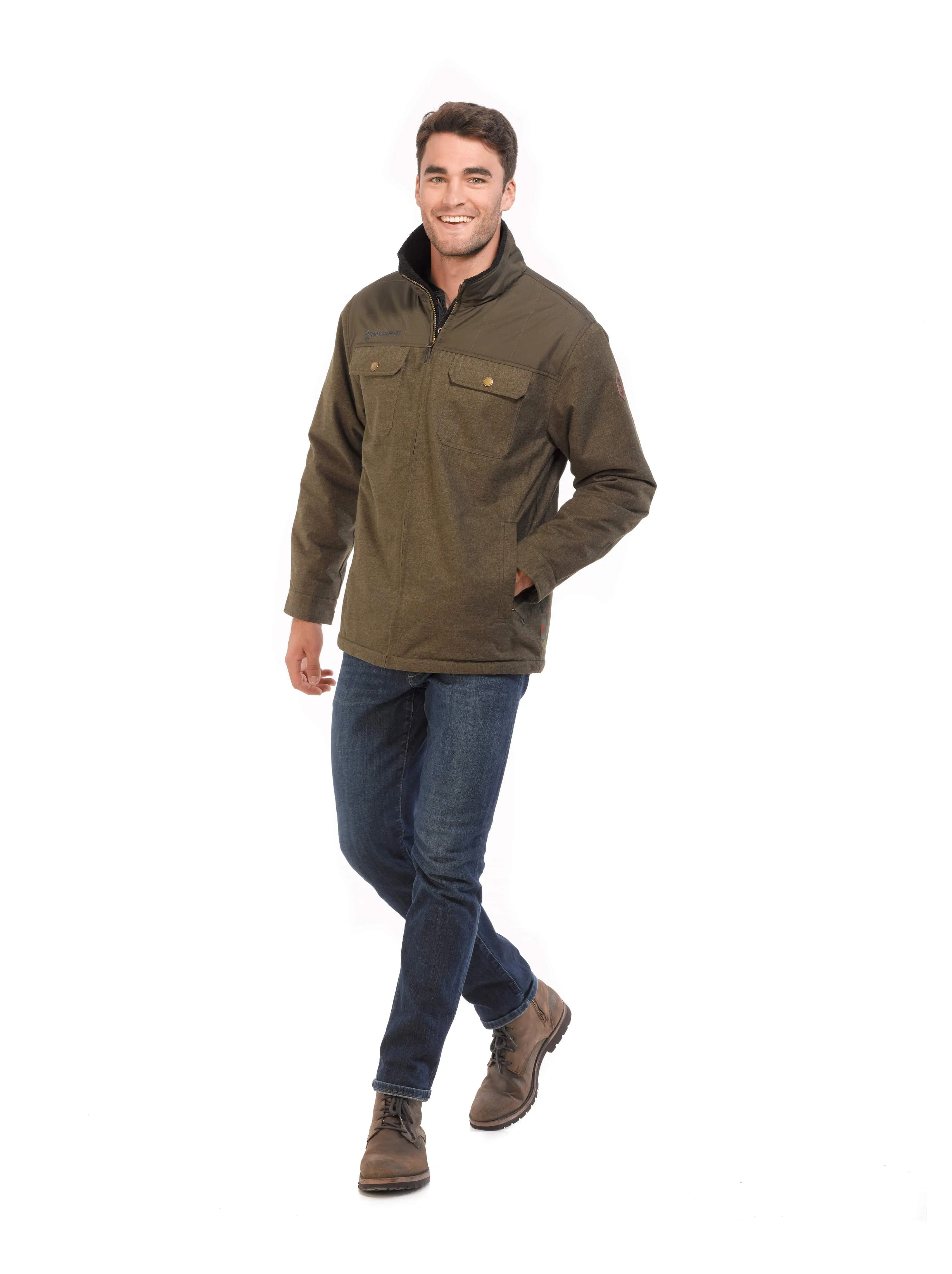 Men's Big and Tall Elm Flannel Shirt Jacket