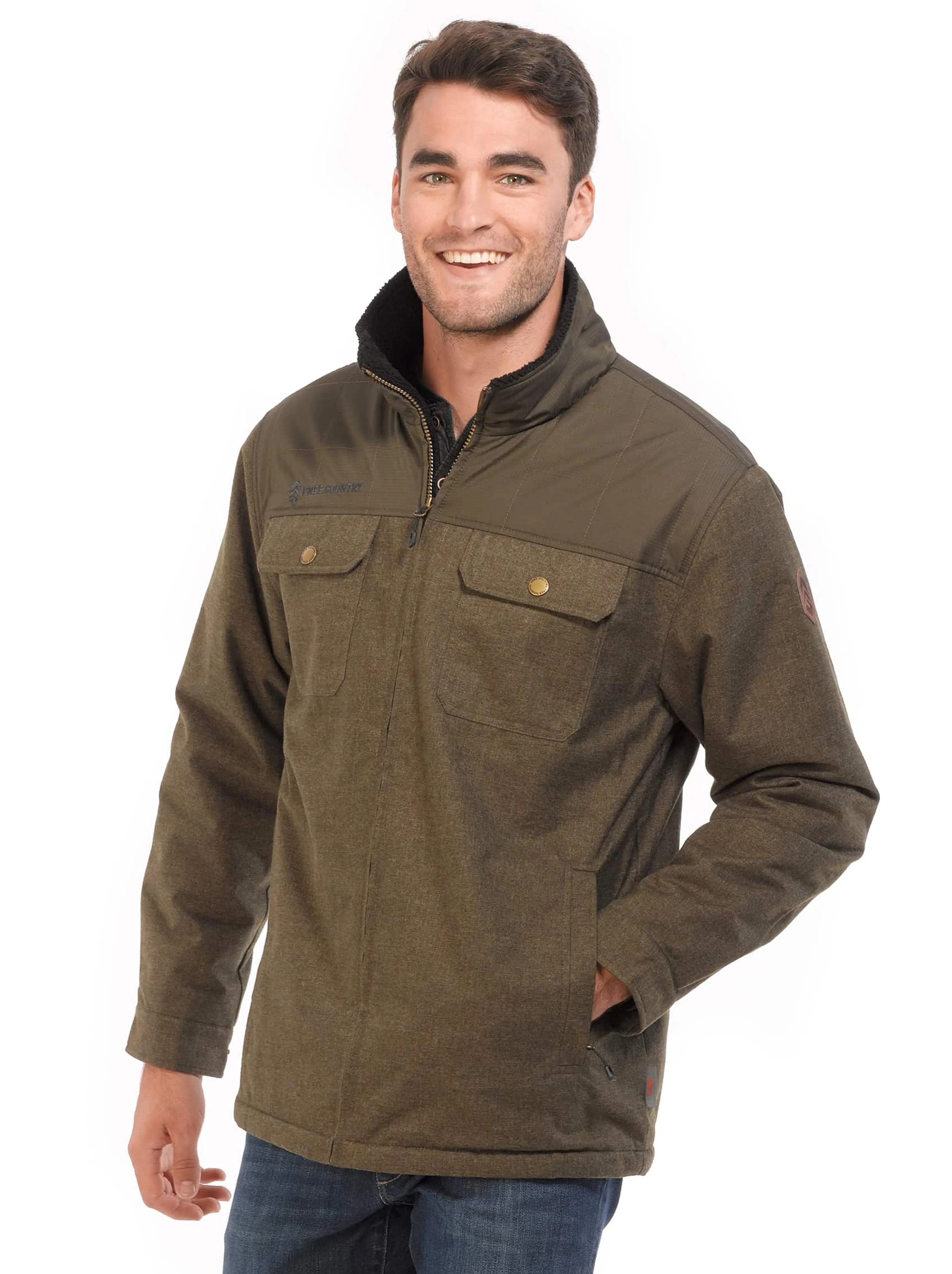 Men's Big and Tall Elm Flannel Shirt Jacket