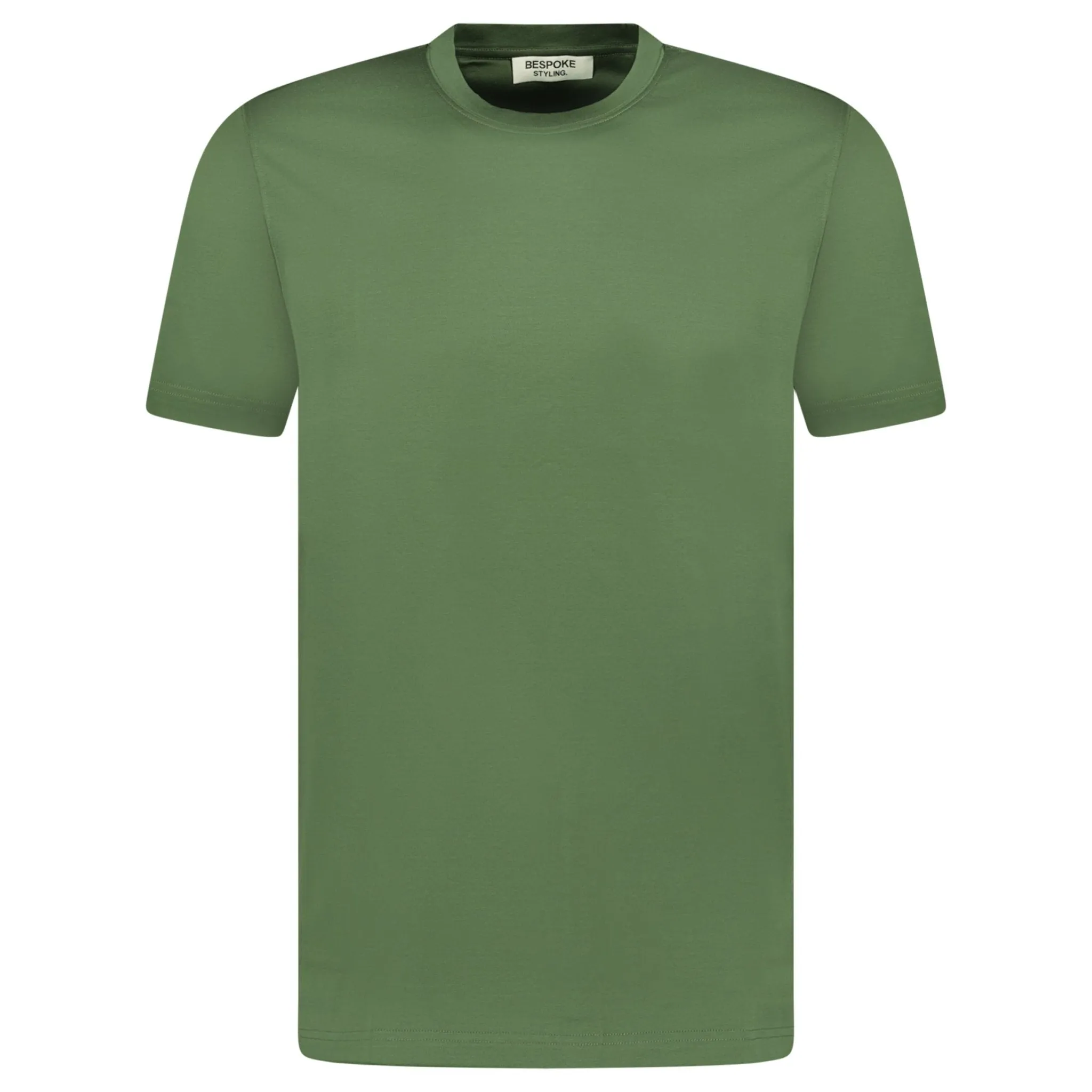 Mercerized Cotton T-Shirt Dark Green