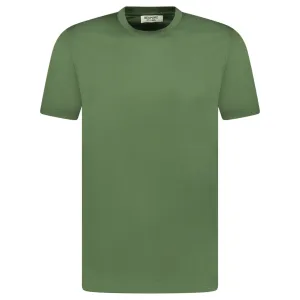 Mercerized Cotton T-Shirt Dark Green