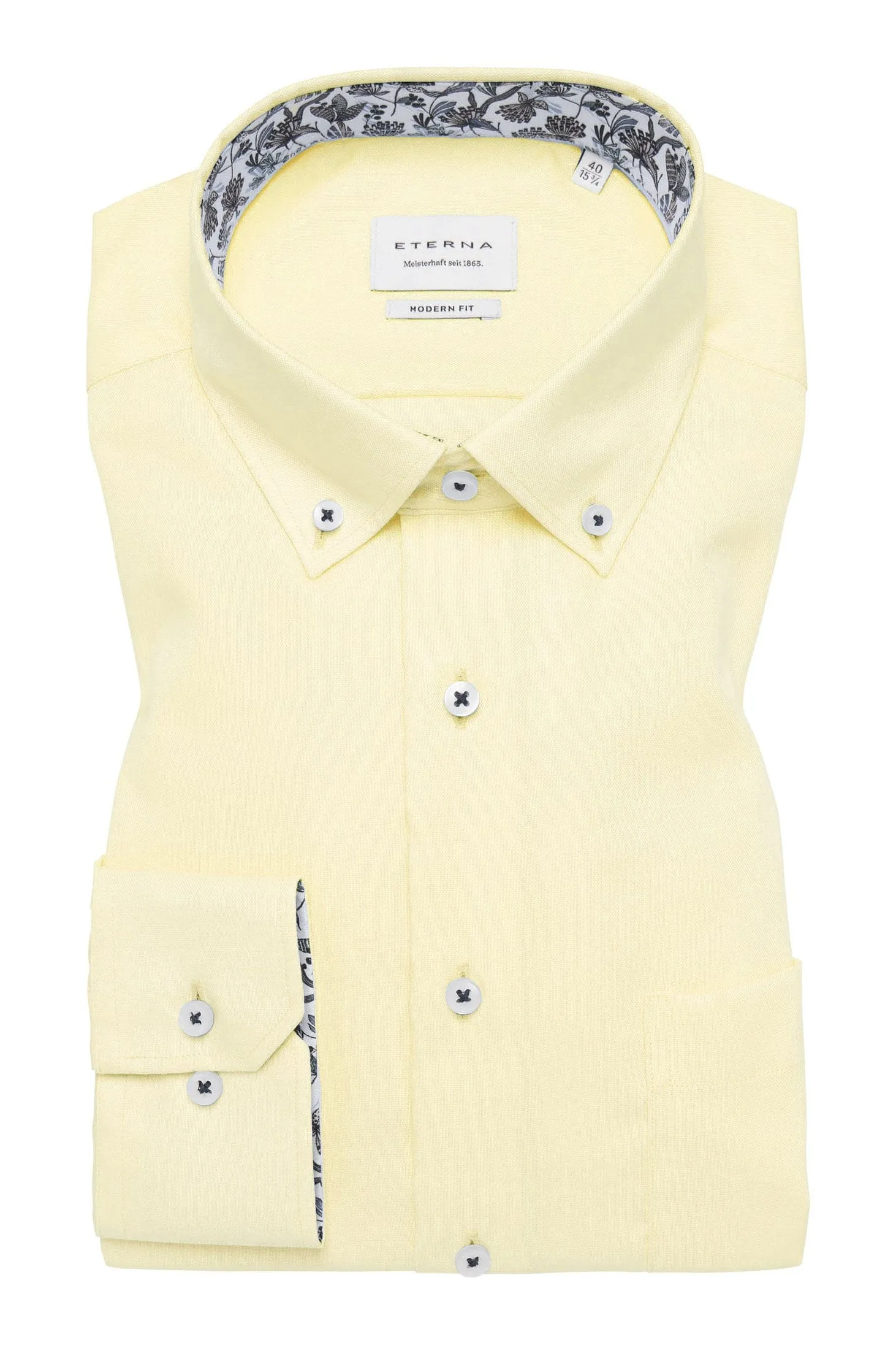 Modern Fit Long Sleeve Shirt - Lemon