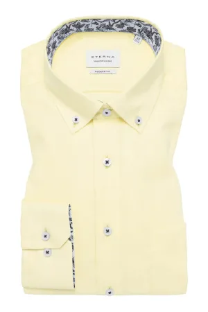 Modern Fit Long Sleeve Shirt - Lemon