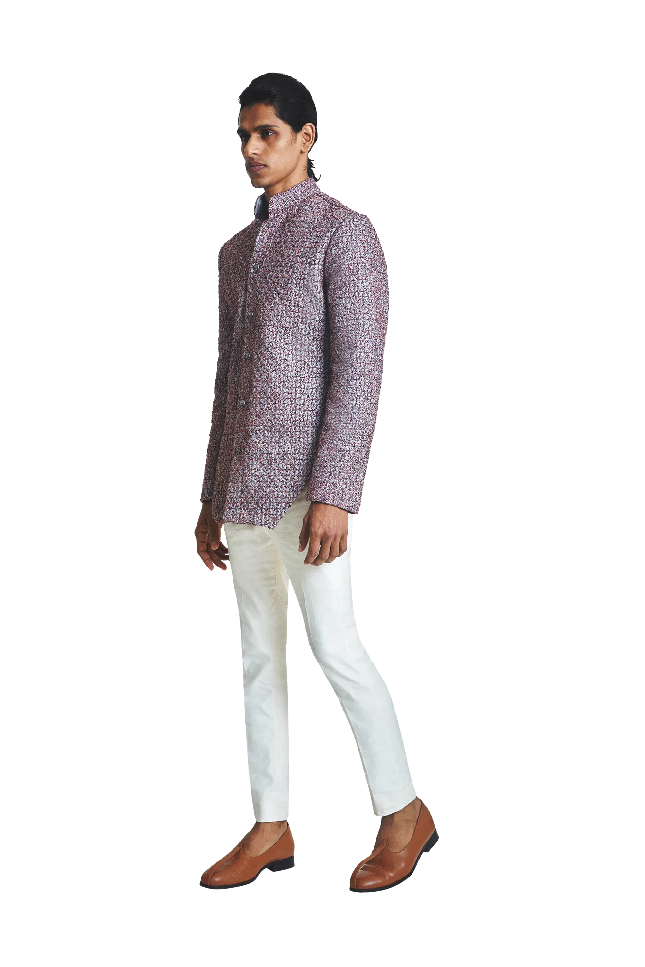 MULTICOLOR DECON FLOWER FIVE KNOTTED JACKET