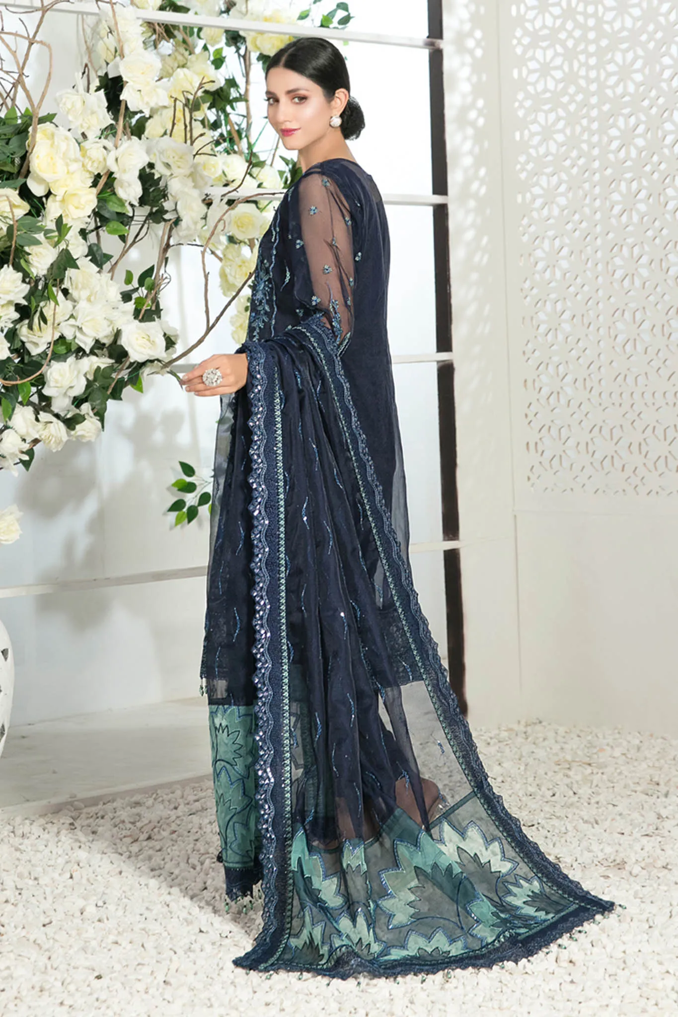Nina by Tawakkal Semi Stitched 3 Piece Fancy Chiffon Collection'2022-N-6531