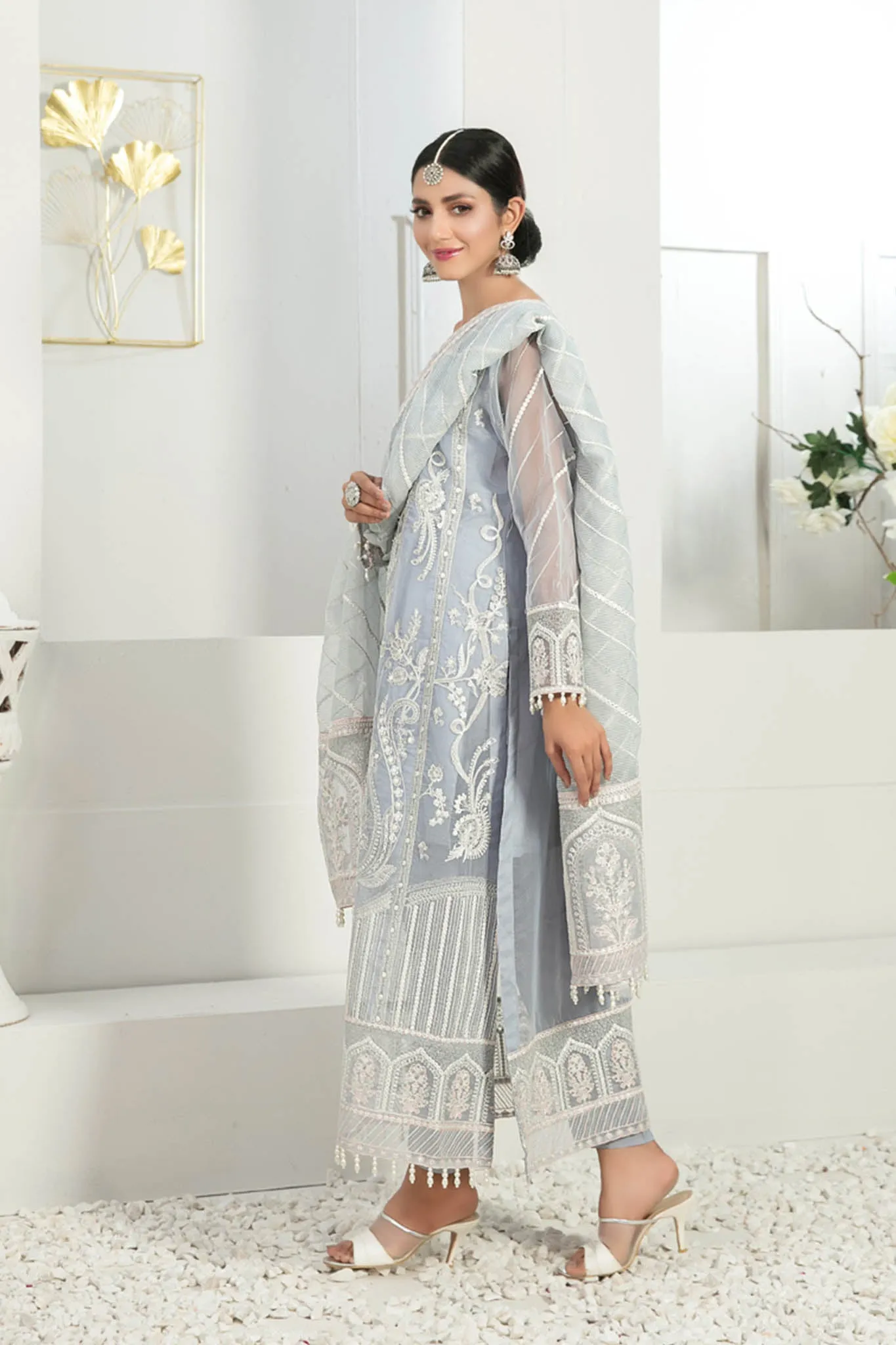 Nina by Tawakkal Semi Stitched 3 Piece Fancy Chiffon Collection'2022-N-6535